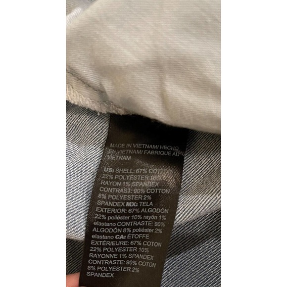 Womens White House Black Market Jean Two Toned Crop 4 Straight Leg High Rise - Picture 8 of 10